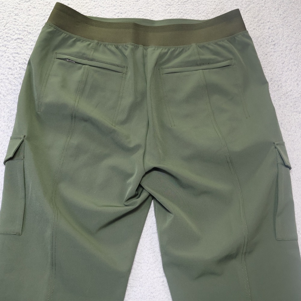 Athleta Headlands Hybrid Cargo II Tights 14 Olive Green Hiking Pants 467187-05 - Picture 9 of 9